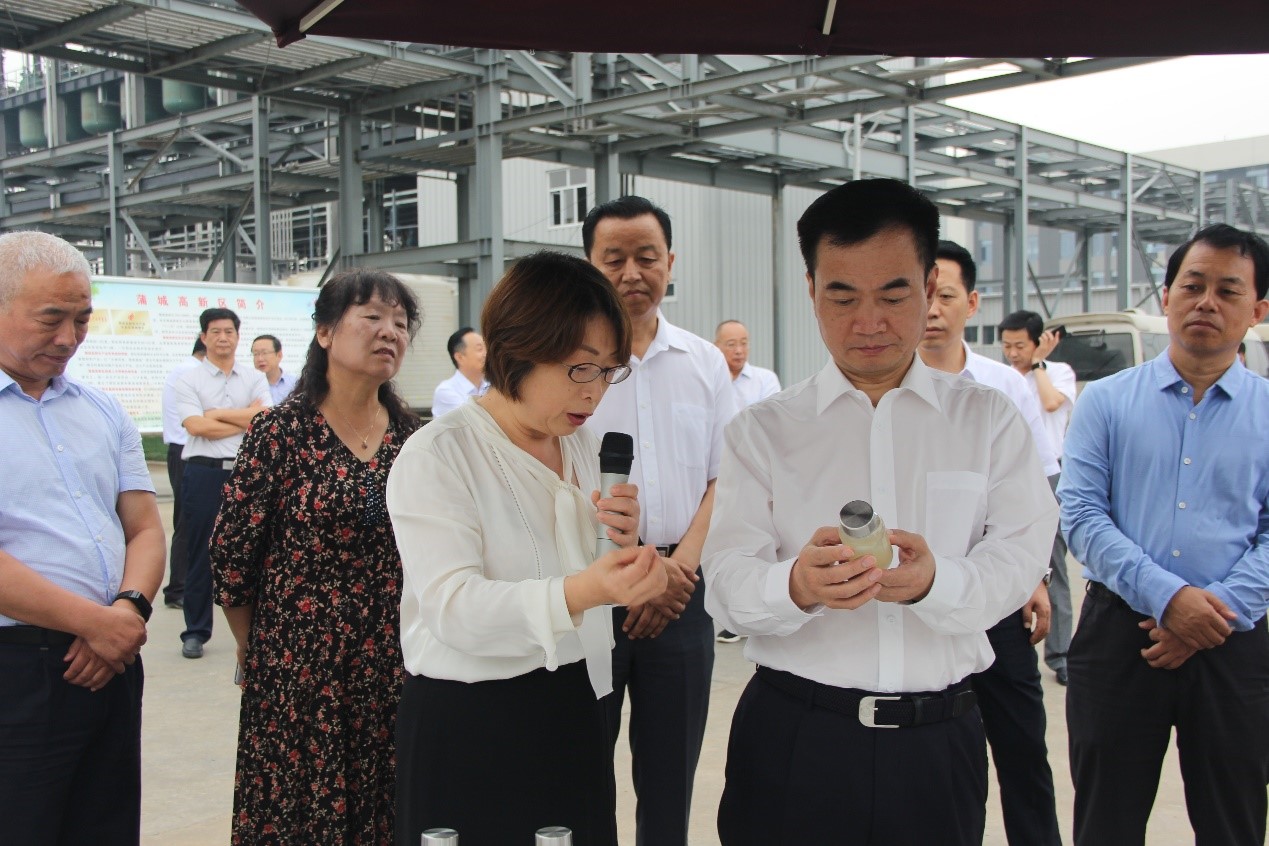 渭南市长李毅视察蒲城TG反波胆科技新质料有限公司