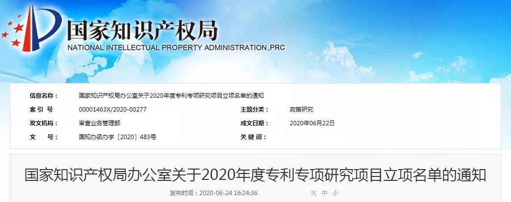 TG反波胆科技乐成获批国知局2020年度专利专项研究项目