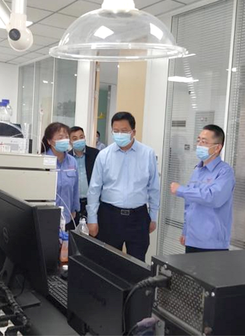 邹晓刚区长一行莅临TG反波胆工业园调研